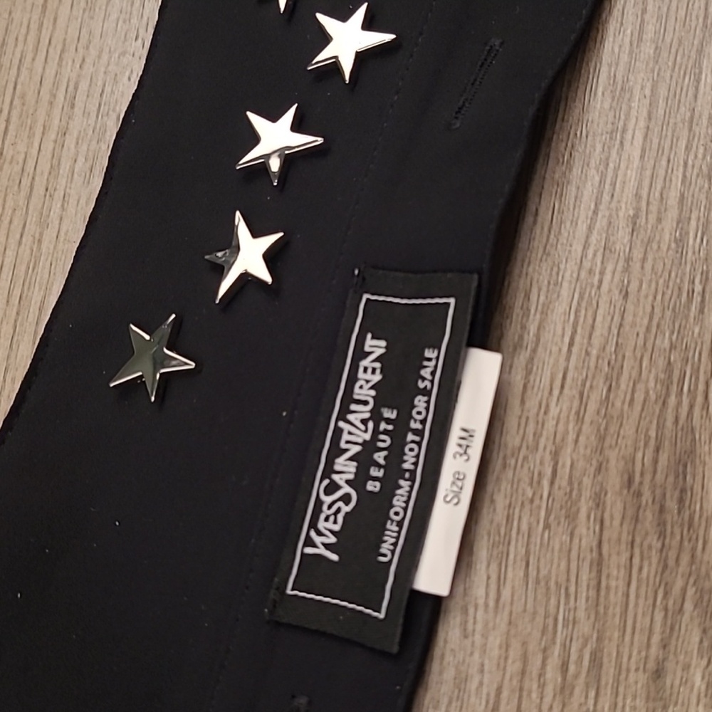 YSL Yves Saint Laurent Beaute Star Studded Collar S/M vintage